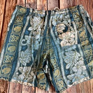 Made In Hawaii, Royal Brand Hawaiian print Swim shorts